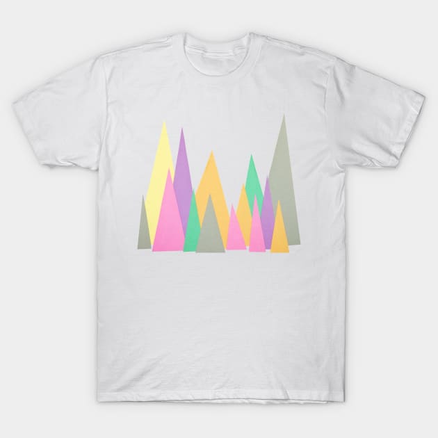 Pastel Peaks T-Shirt by Cassia